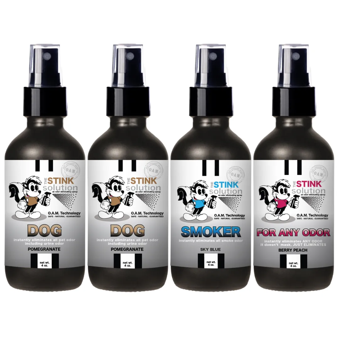 Buy 3 Get 1 FREE - Pet Sampler Set 4 oz Odor Eliminating Sprays