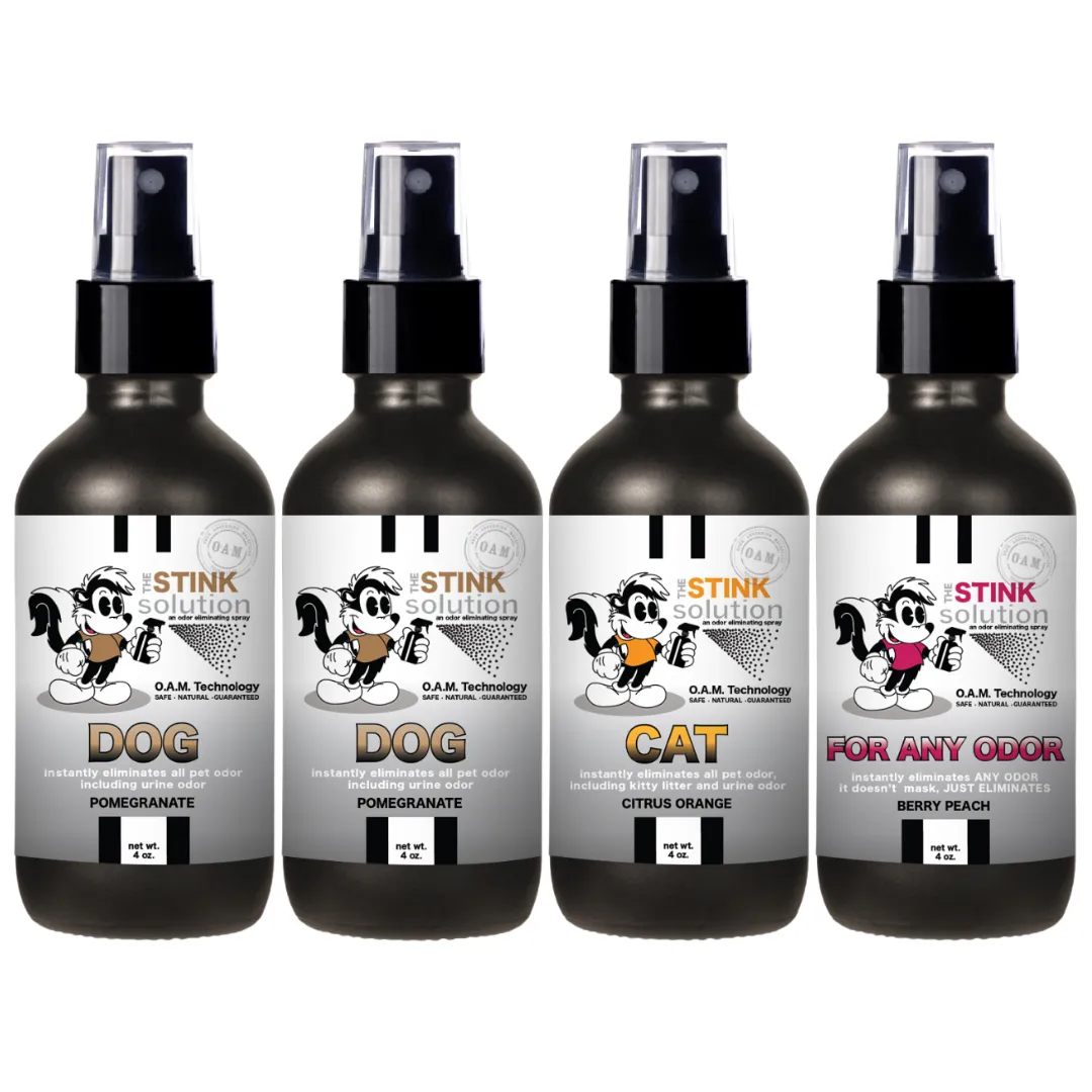 Buy 3 Get 1 FREE - Pet Sampler Set 4 oz Odor Eliminating Sprays