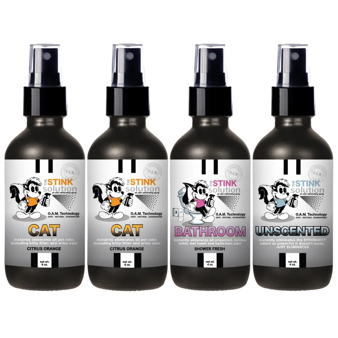 Buy 3 Get 1 FREE - Pet Sampler Set 4 oz Odor Eliminating Sprays