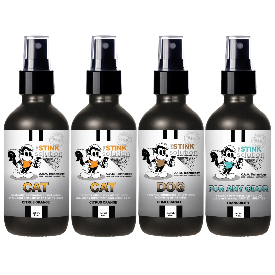 Buy 3 Get 1 FREE - Pet Sampler Set 4 oz Odor Eliminating Sprays