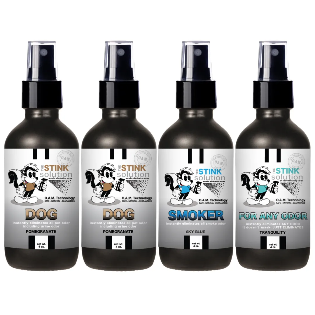 Buy 3 Get 1 FREE - Pet Sampler Set 4 oz Odor Eliminating Sprays