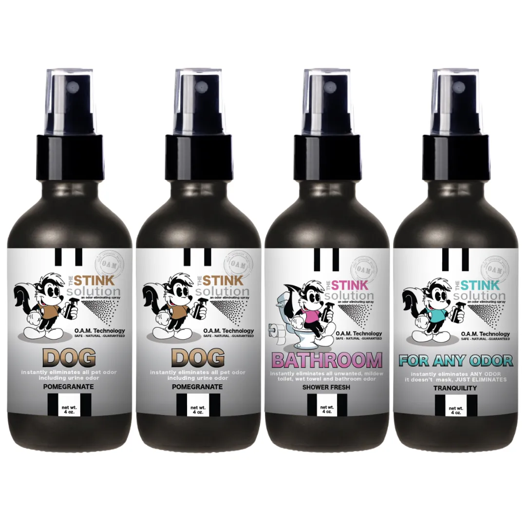 Buy 3 Get 1 FREE - Pet Sampler Set 4 oz Odor Eliminating Sprays