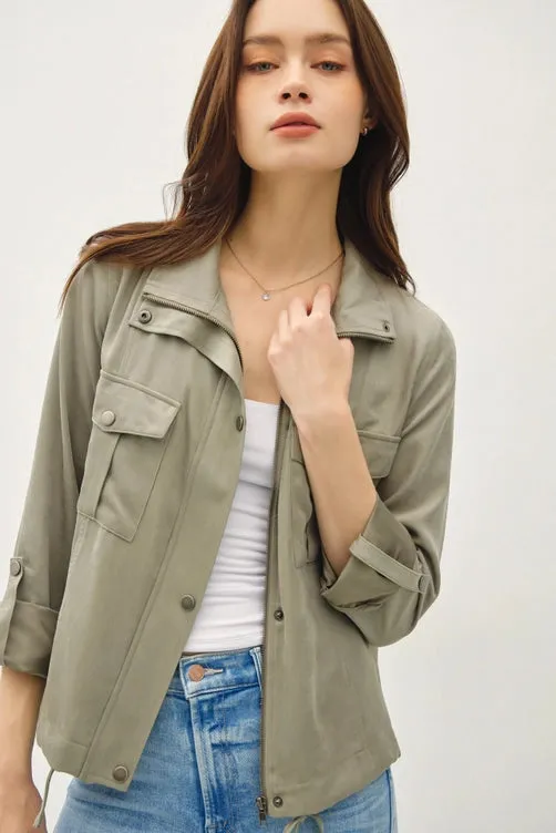 Cara's Cropped Utility Jacket