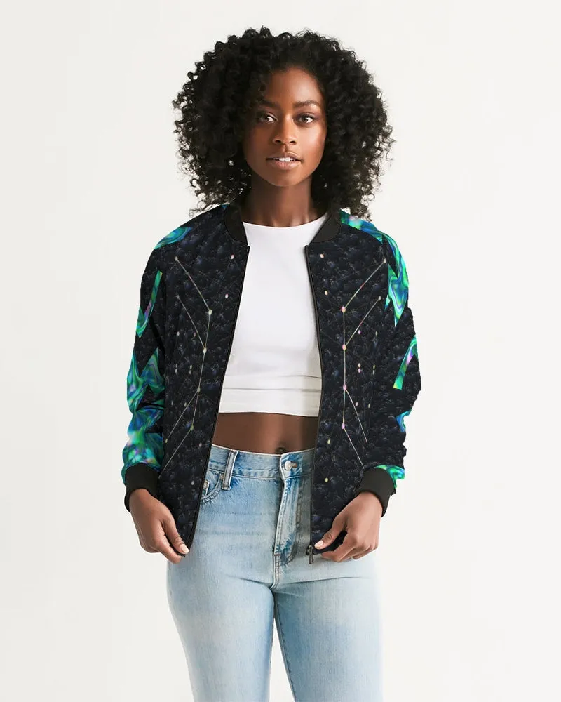 Celestial Night Women's Bomber Jacket