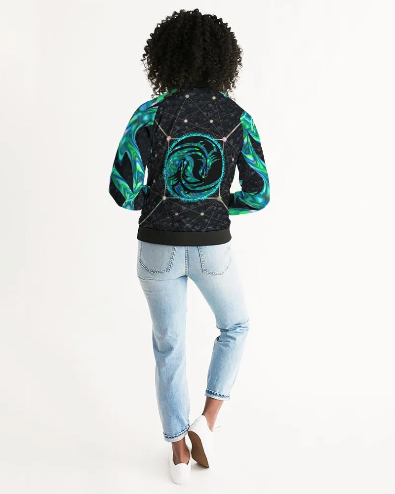 Celestial Night Women's Bomber Jacket