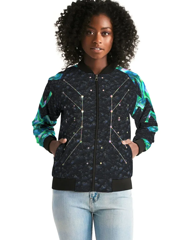Celestial Night Women's Bomber Jacket