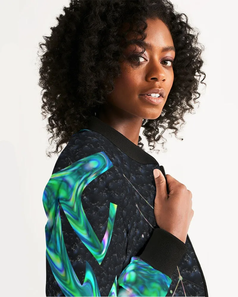 Celestial Night Women's Bomber Jacket