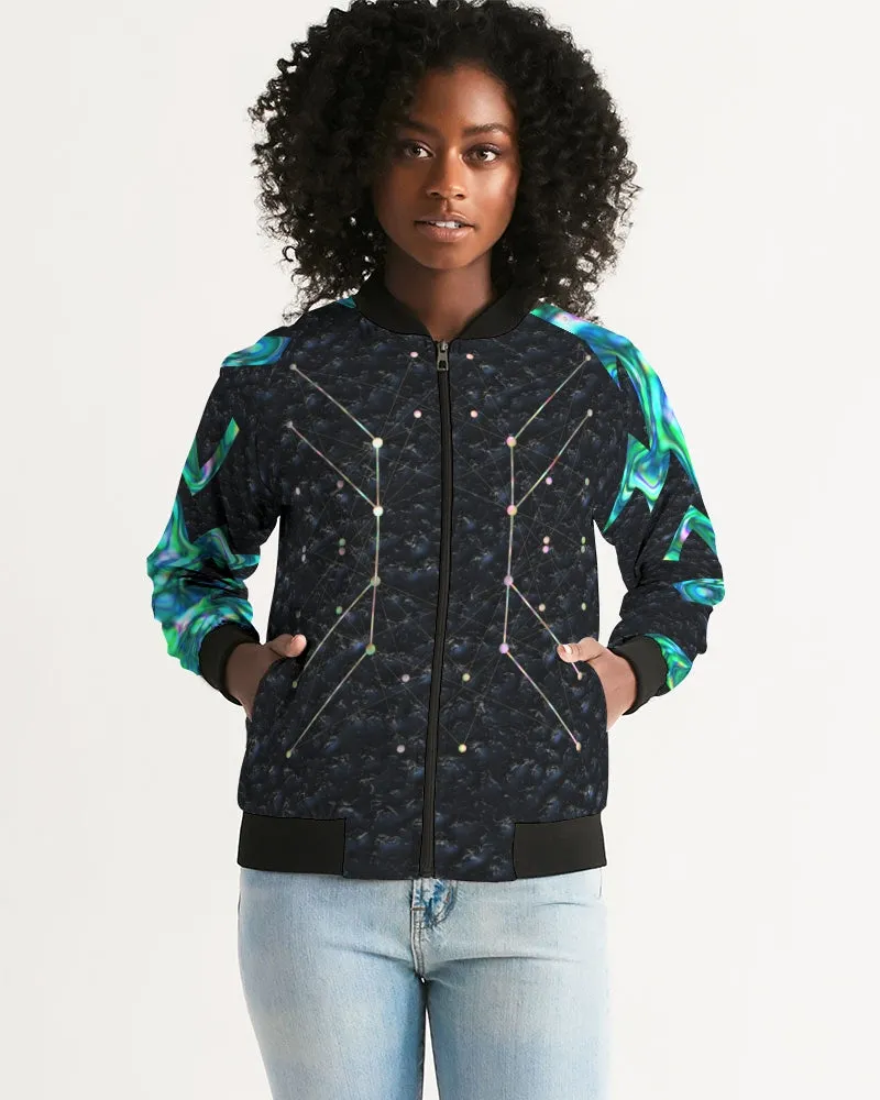 Celestial Night Women's Bomber Jacket
