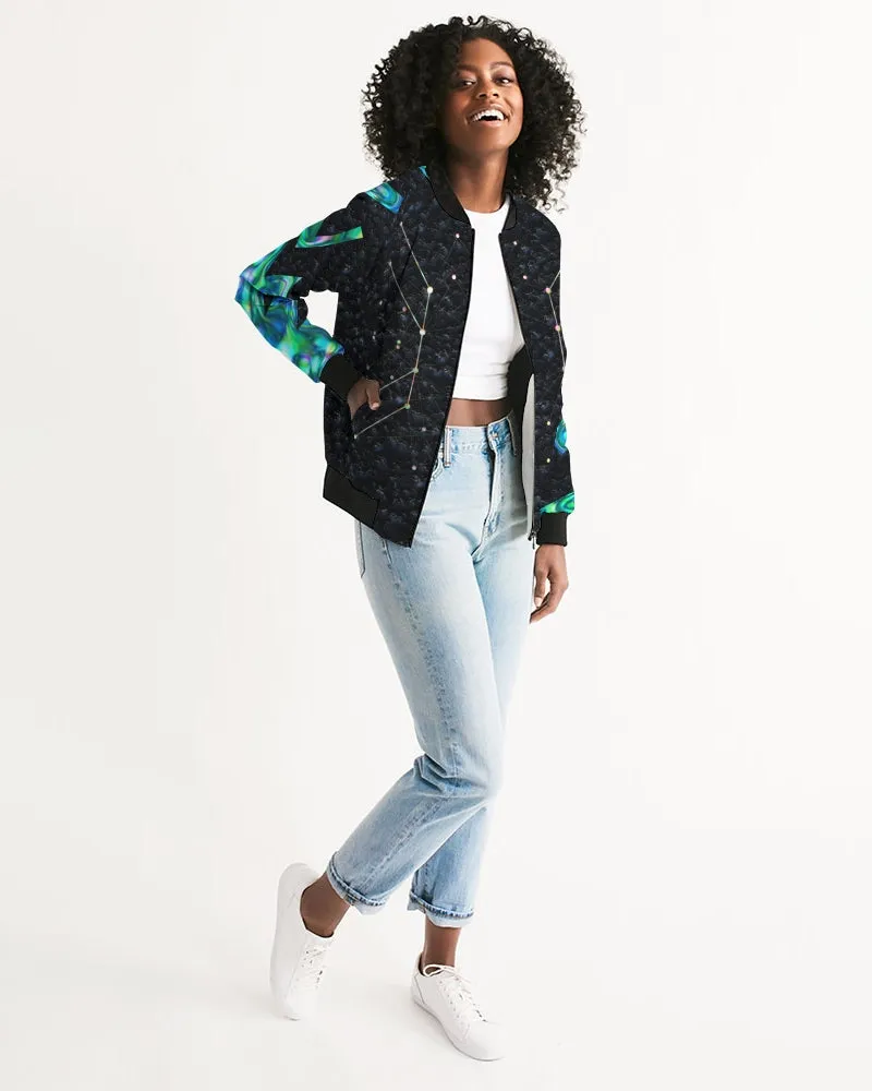 Celestial Night Women's Bomber Jacket