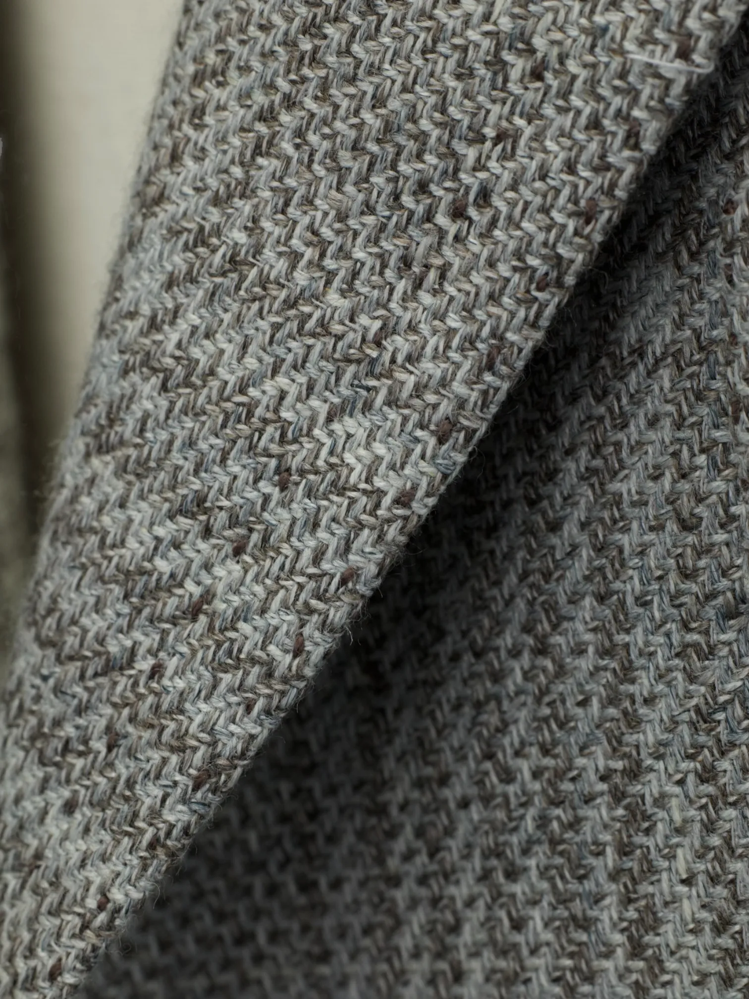 Cesare Attolini Taupe Wool, Silk & Linen Prince of Wales Jacket