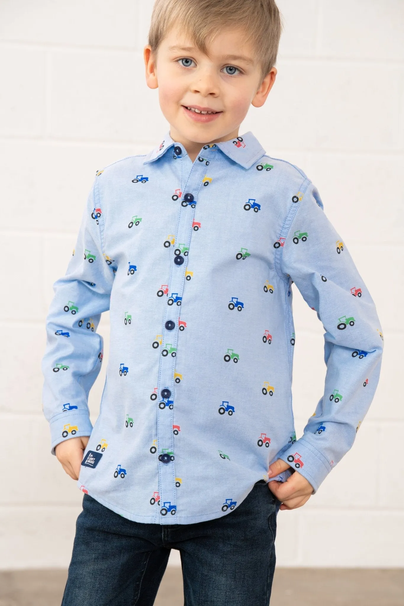 Charlie Shirt - Tractor Print