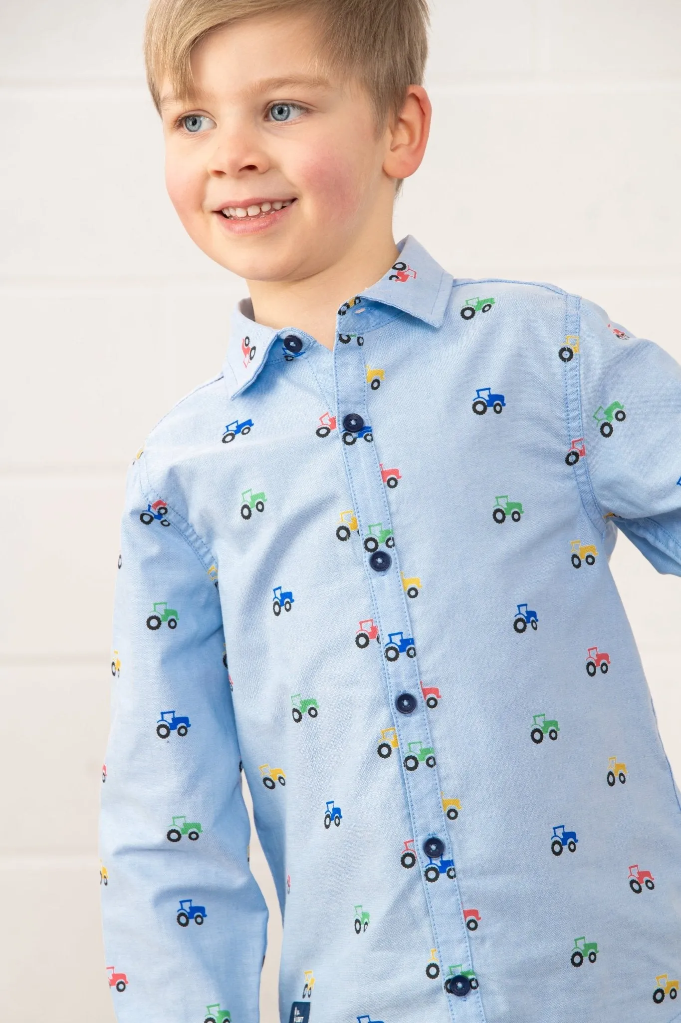 Charlie Shirt - Tractor Print
