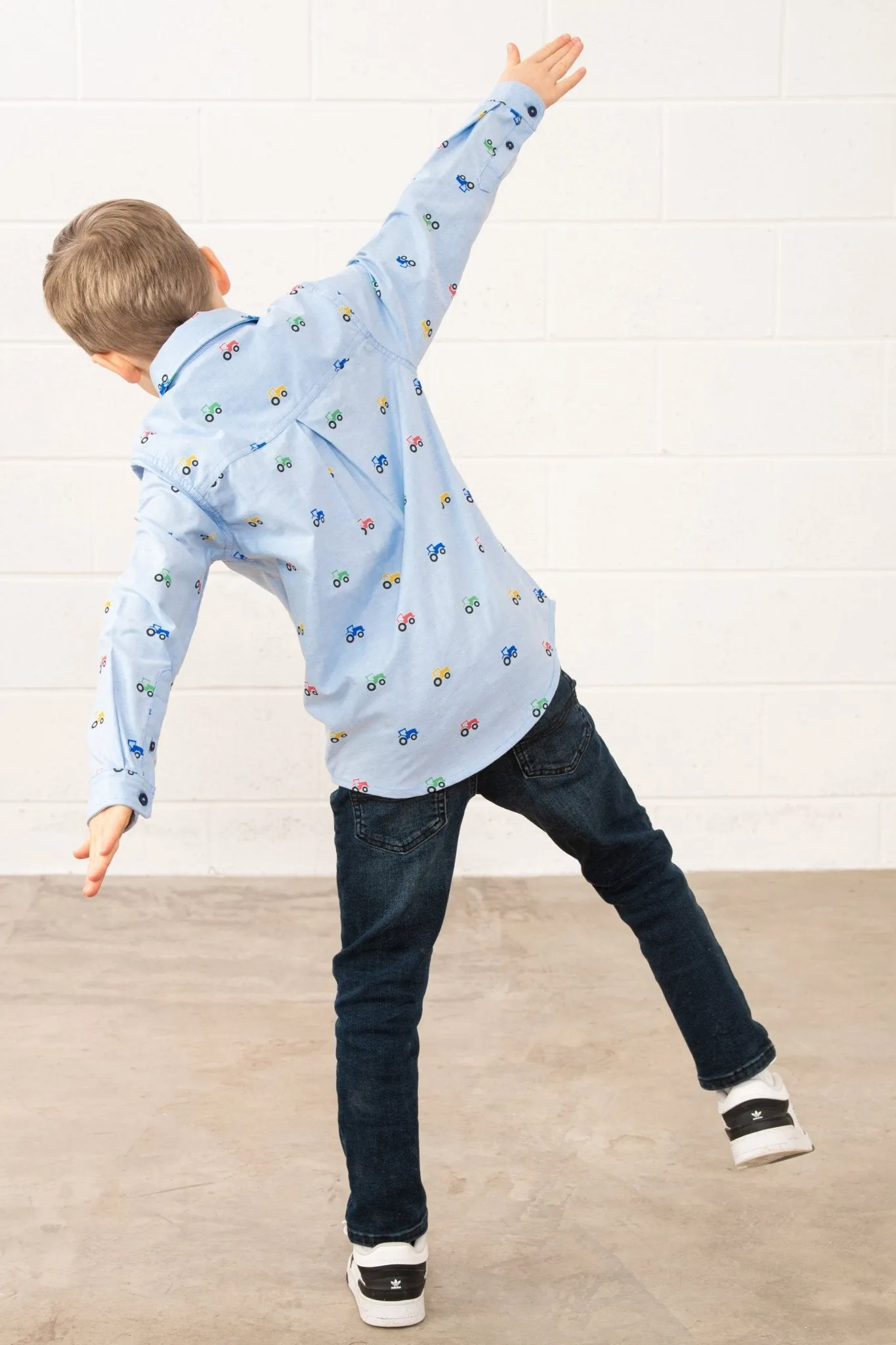 Charlie Shirt - Tractor Print