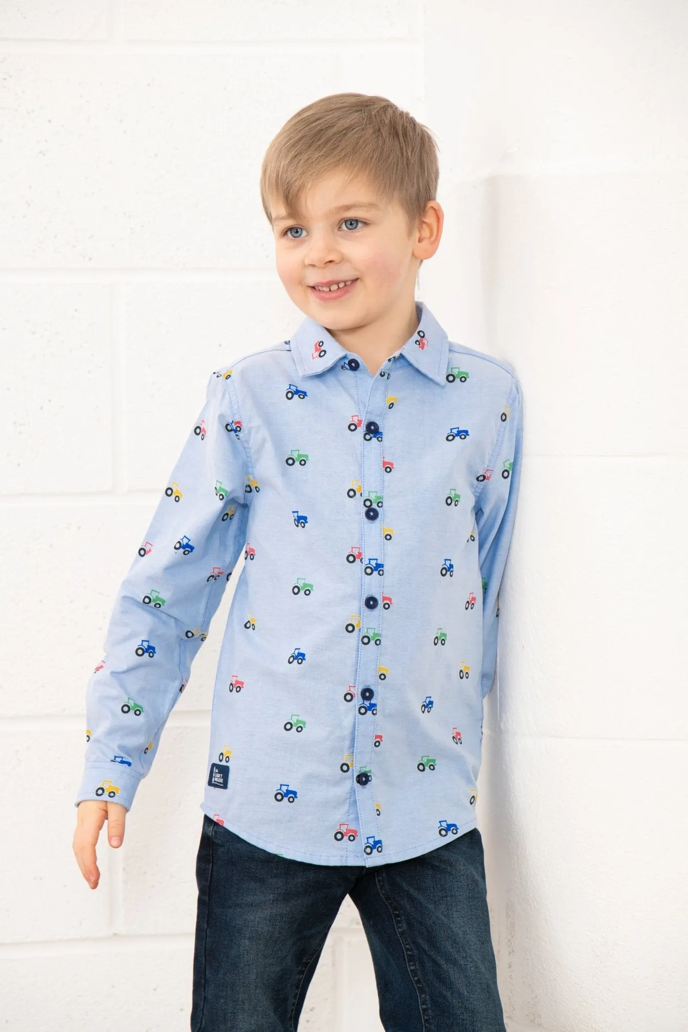 Charlie Shirt - Tractor Print