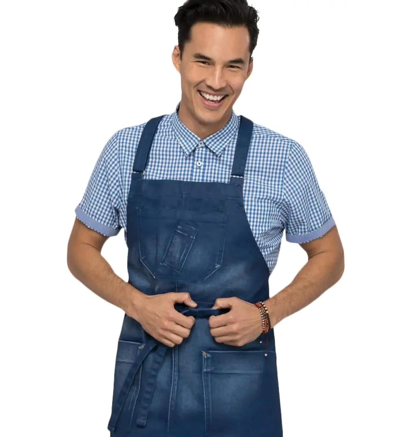 Chef Works Gingham Men's Service Shirt