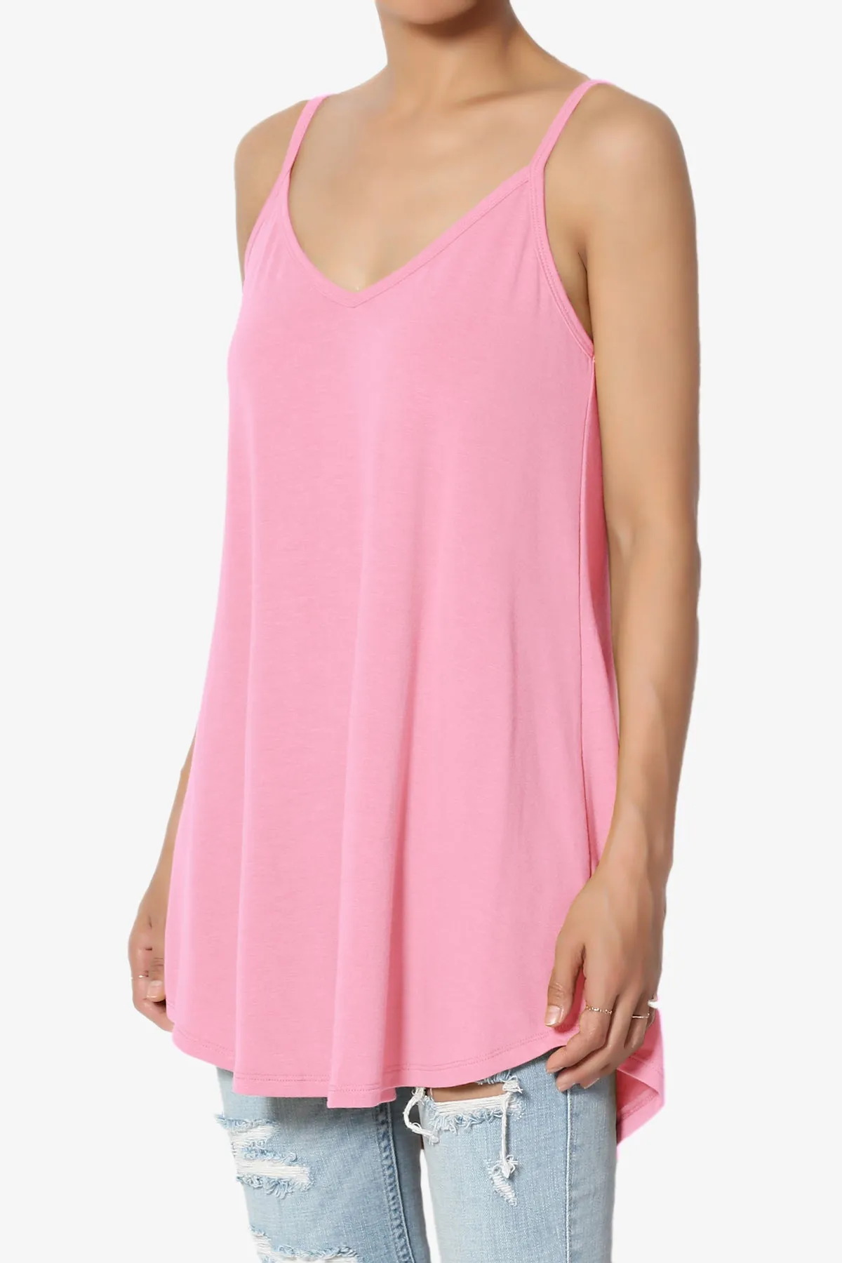 Chelsea Scoop & V Neck Flared Camisole Top MORE COLOR