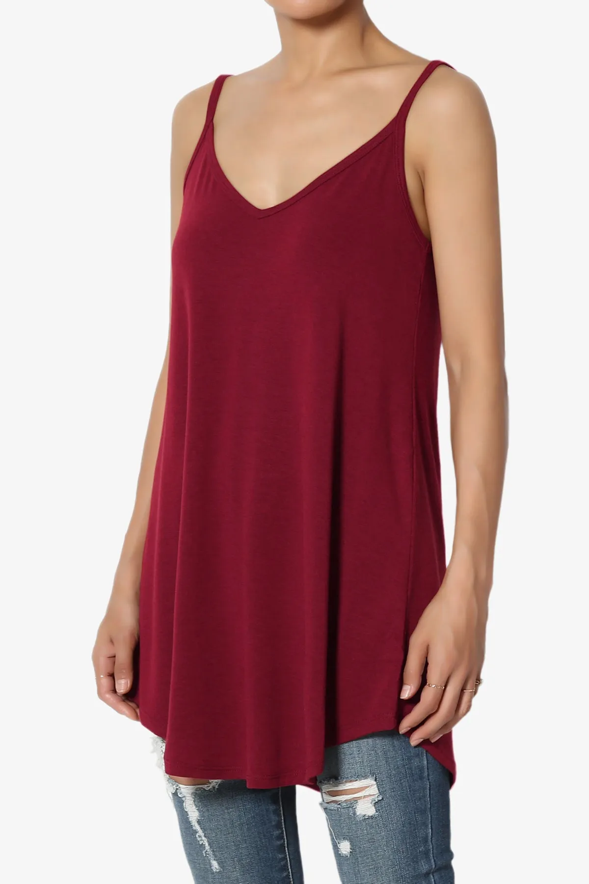 Chelsea Scoop & V Neck Flared Camisole Top MORE COLOR