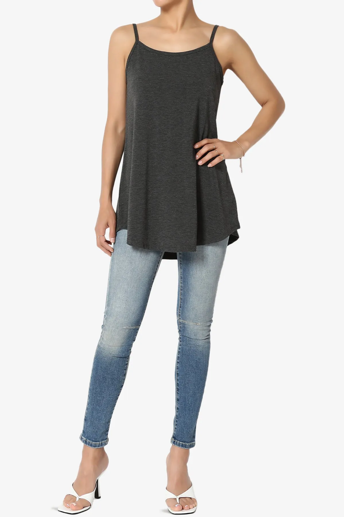 Chelsea Scoop & V Neck Flared Camisole Top MORE COLOR