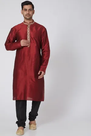 Cherry Red Kurta Set