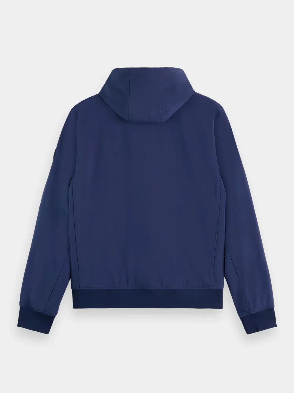 Classic Hooded Soft-Shell Jacket - Navy Blue 175397