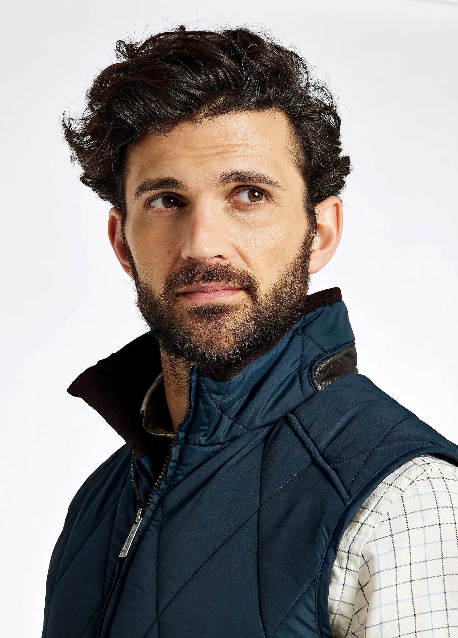 Colamber Men’s Quilted Vest - Navy