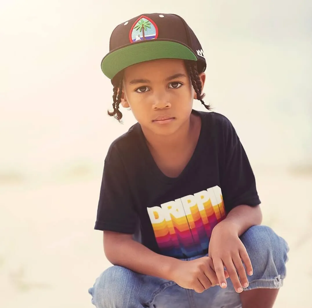 Color Stack | Kids Black Tee
