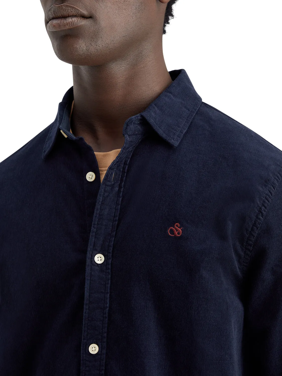 Corduroy Shirt - Navy