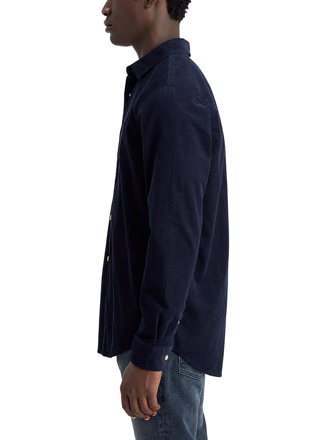 Corduroy Shirt - Navy