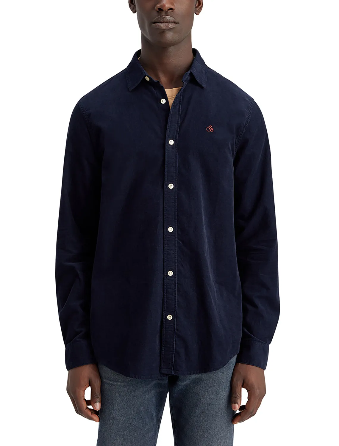 Corduroy Shirt - Navy