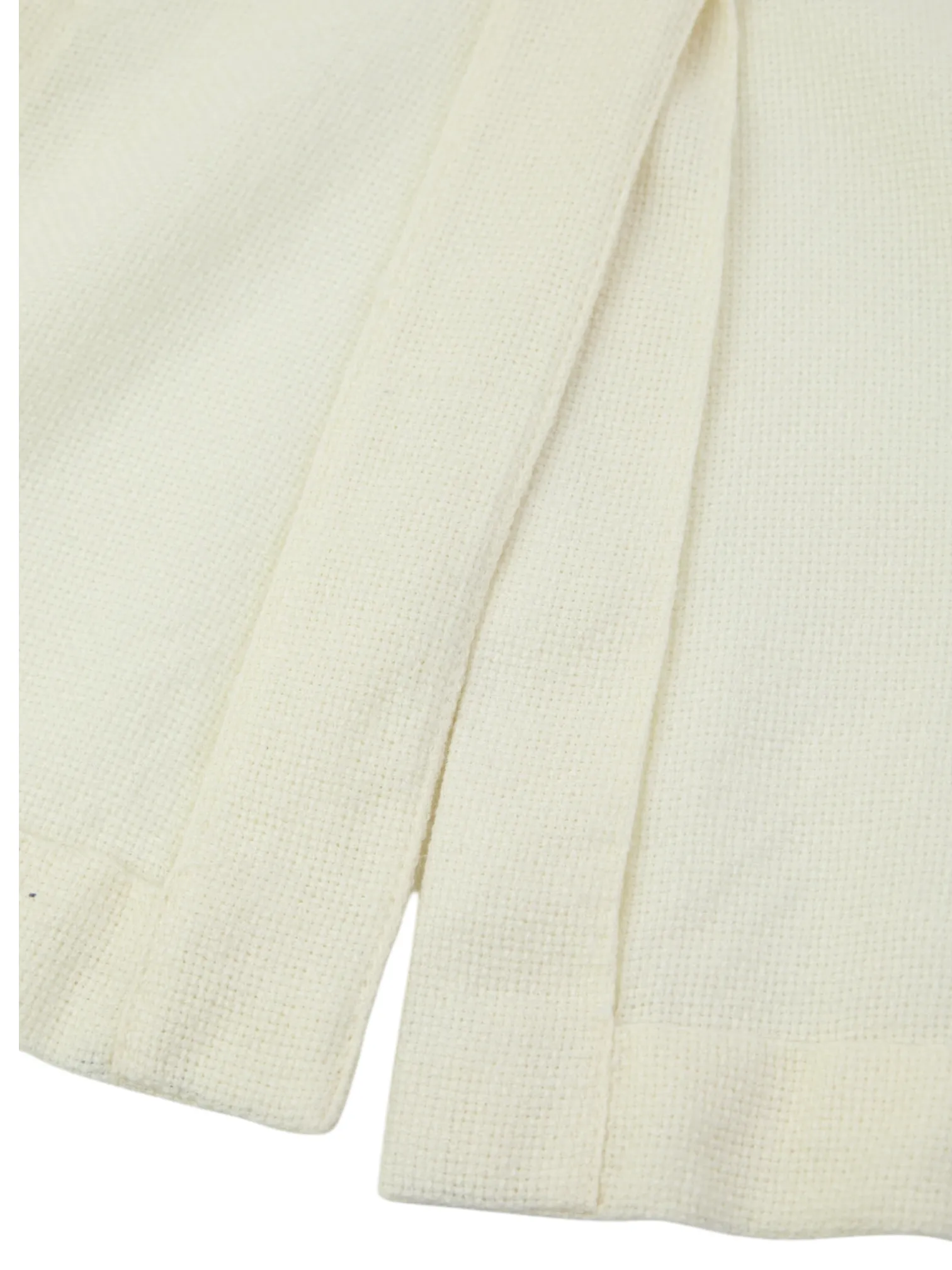 Corneliani Offwhite Wool, Silk & Linen Hopsack Jacket