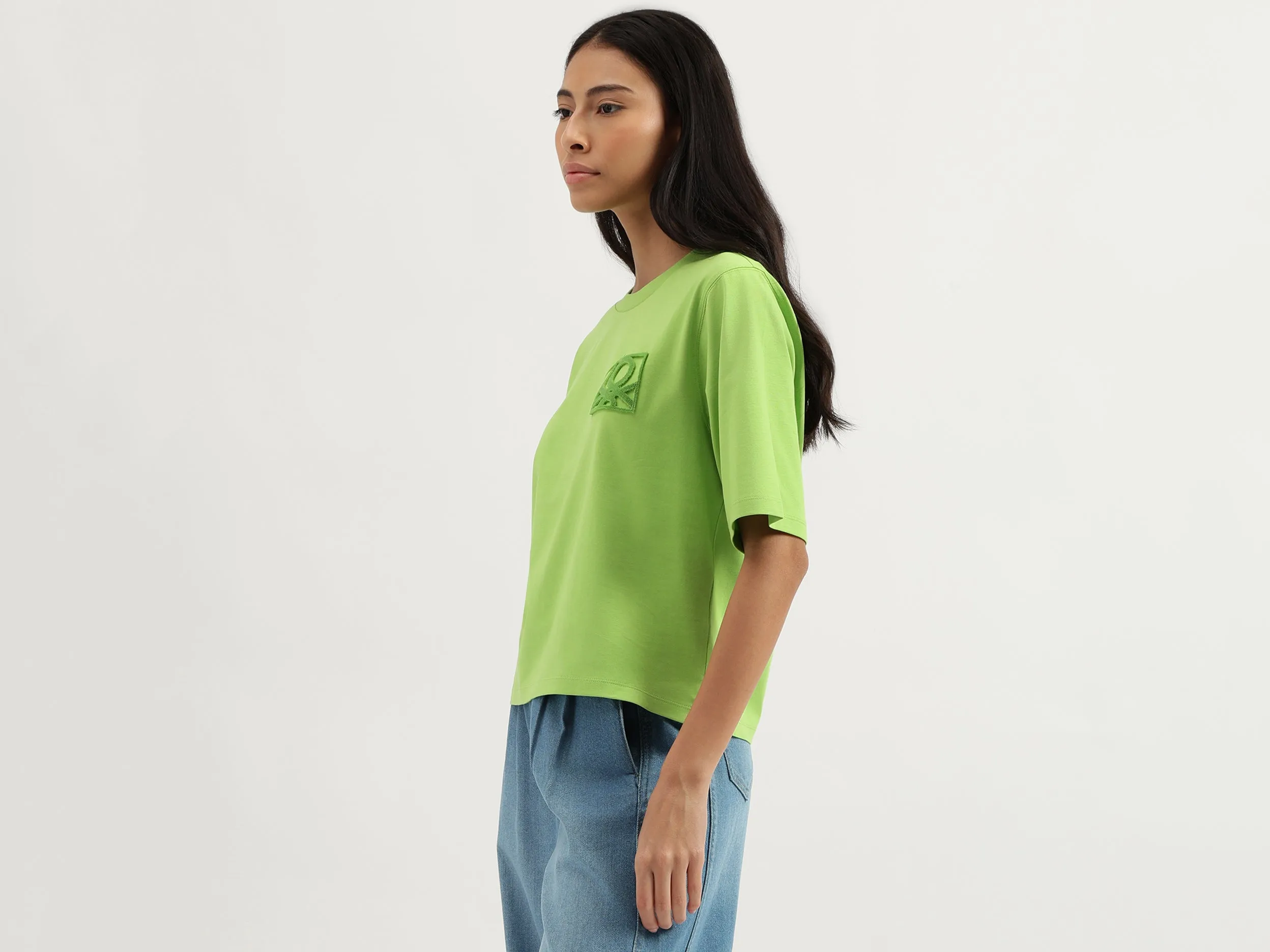 Crew Neck Logo Detail T-Shirt
