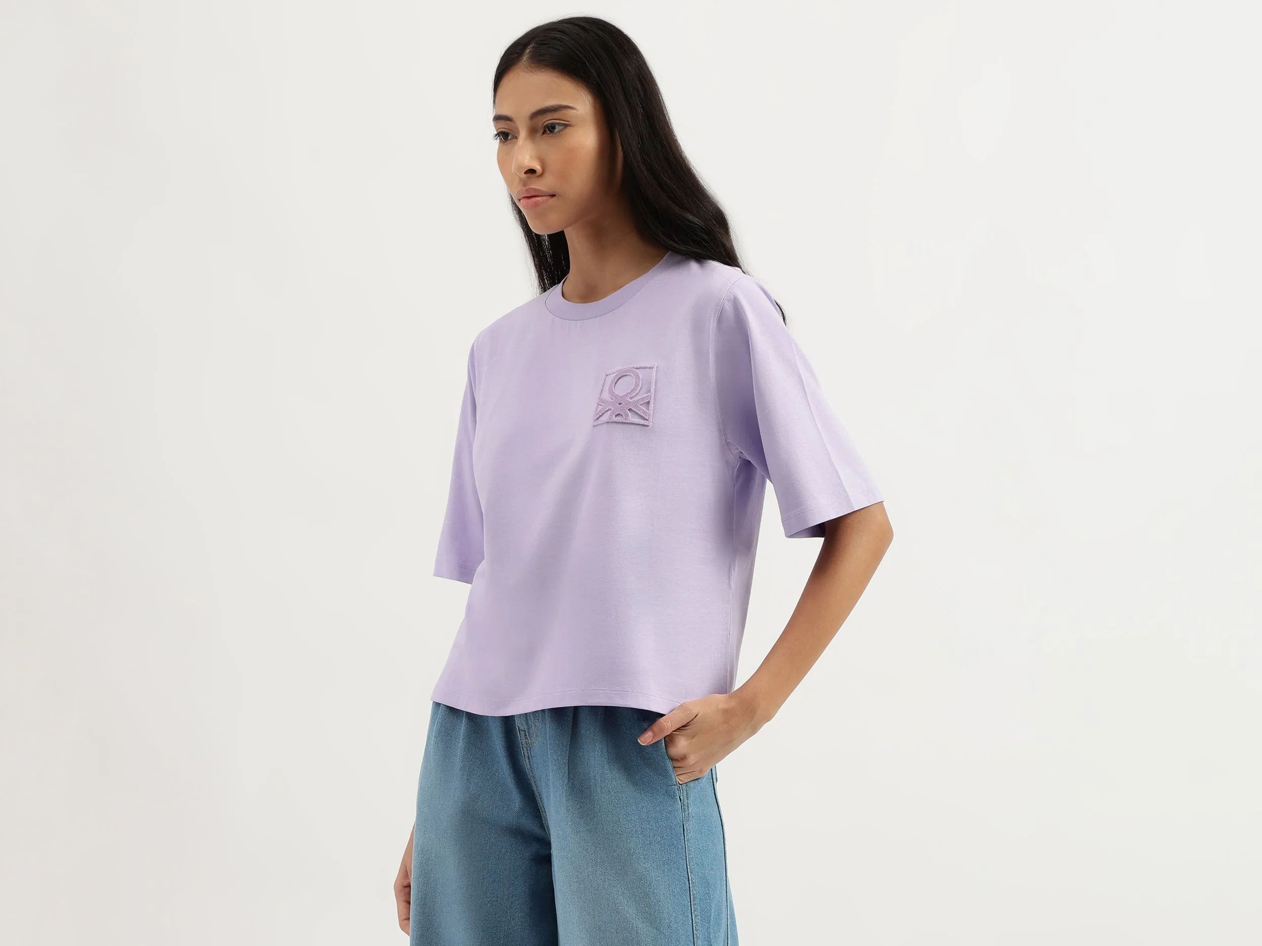 Crew Neck Logo Detail T-Shirt