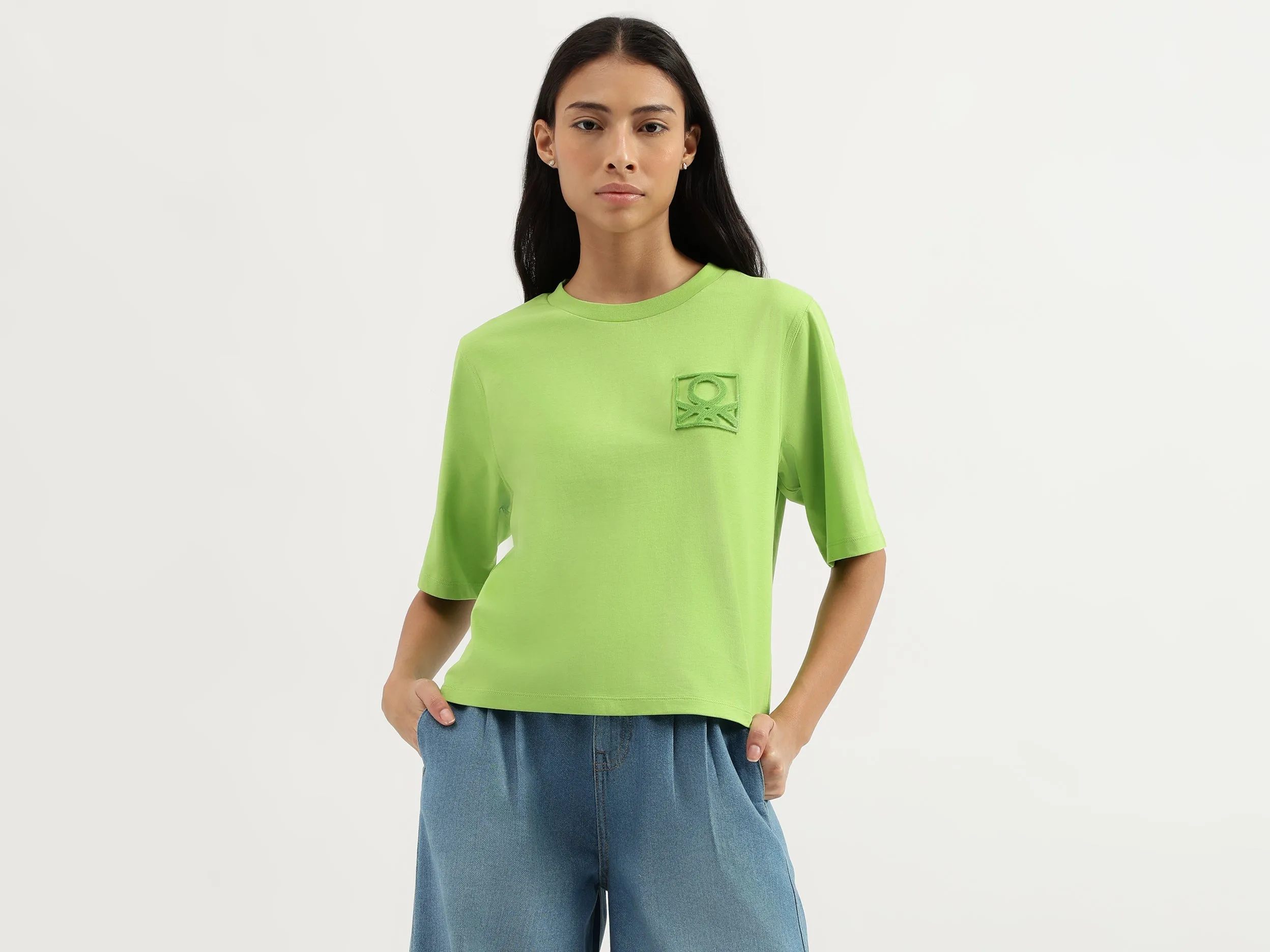 Crew Neck Logo Detail T-Shirt