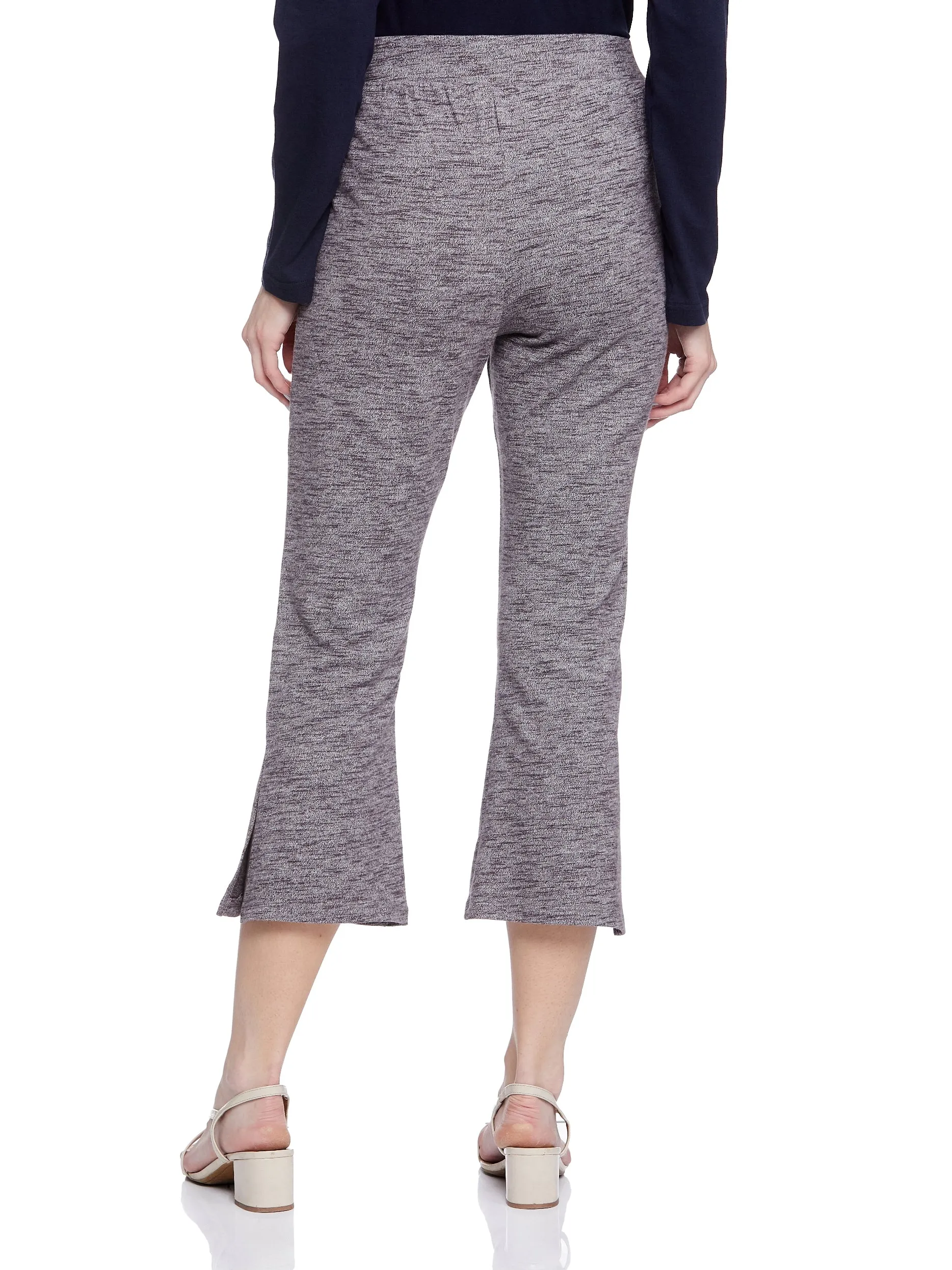 Cropped Length with Slit Detail Bottom (Rum Raisin)