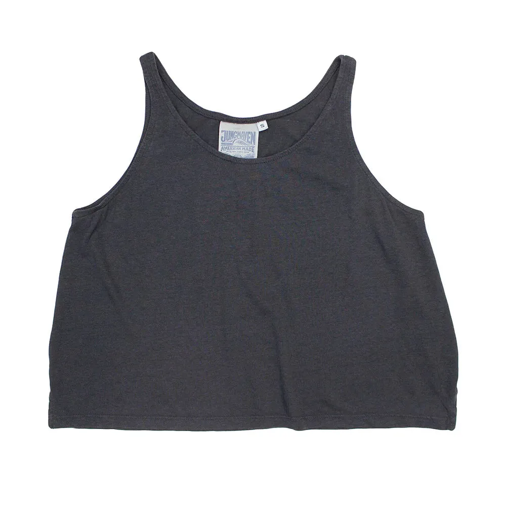 CROPPED TANK - BLACK