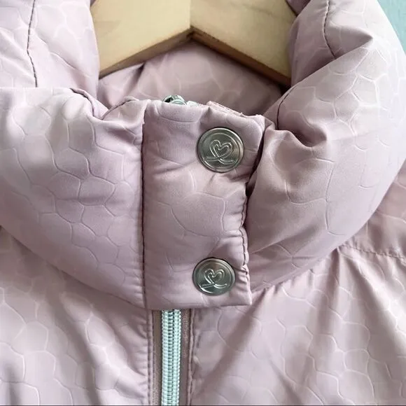 Daily Sports of Sweden Lavender Pink Padded Zip Up Vest Size Medium