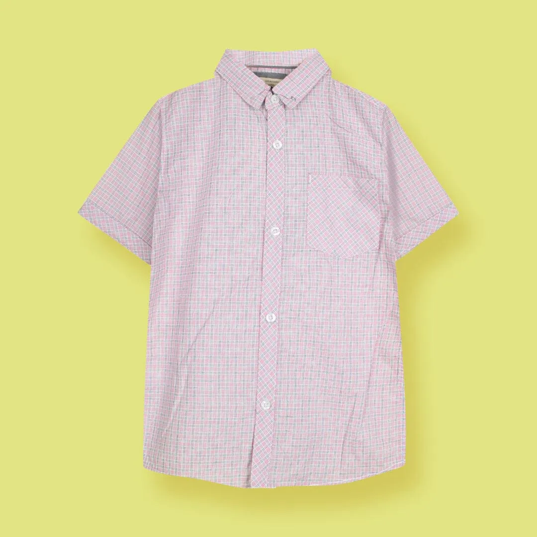 Decent Pink Themed Stylish Boys Casual Shirt