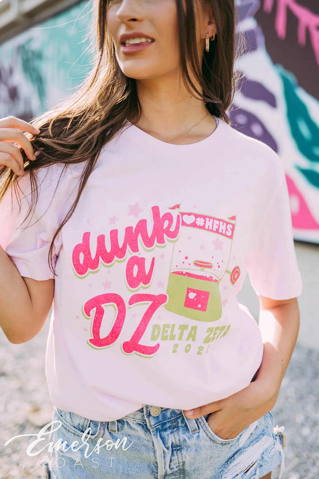 Delta Zeta Philanthropy Dunk A DZ Tee