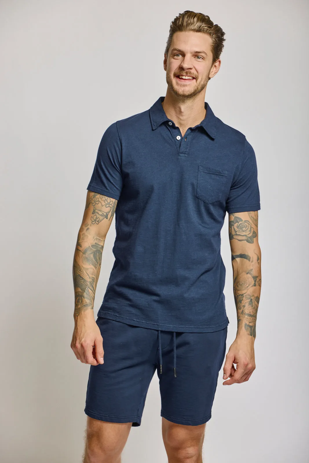 Easy Mondays Slub Polo Navy