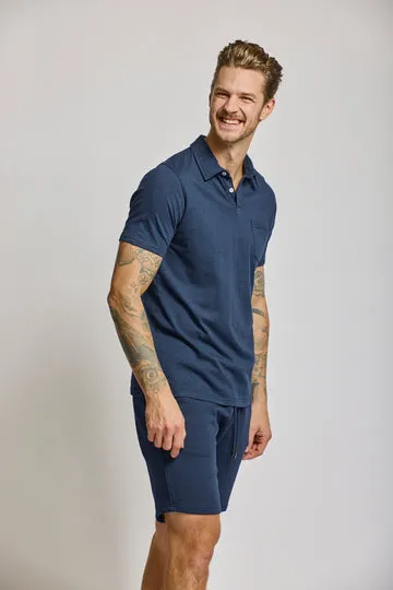 Easy Mondays Slub Polo Navy