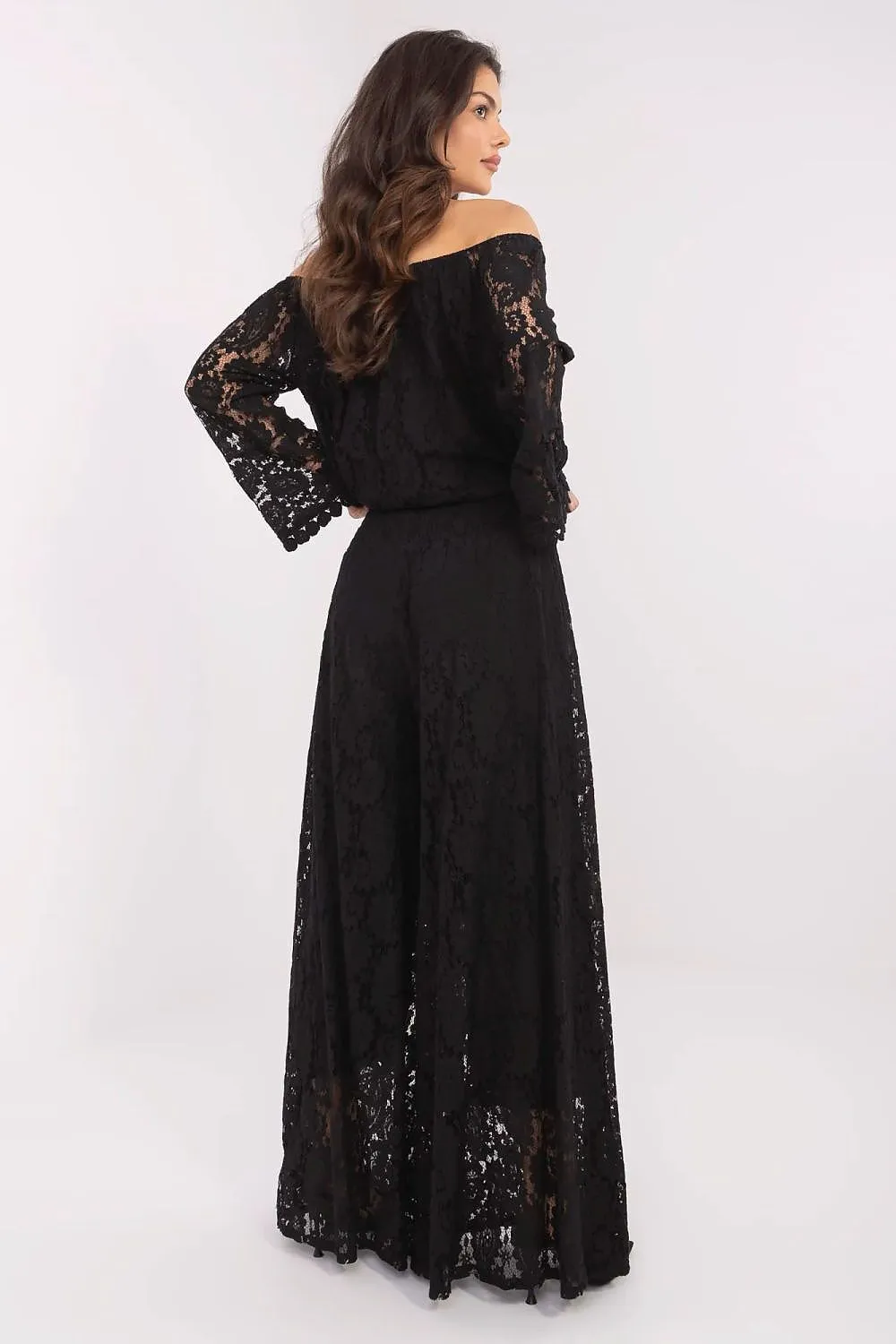 Elegant lace palazzo pants