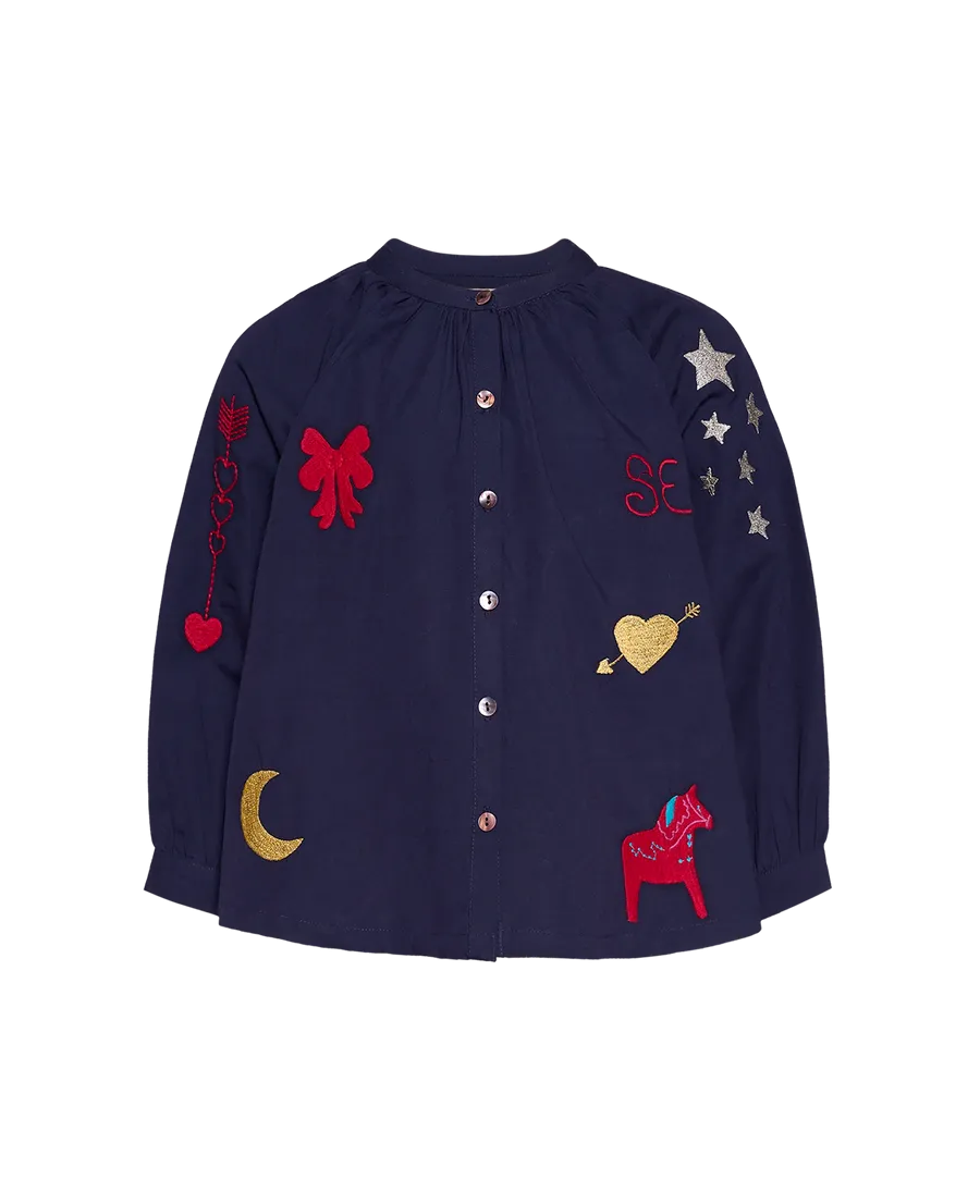 Embroidered Mini Top