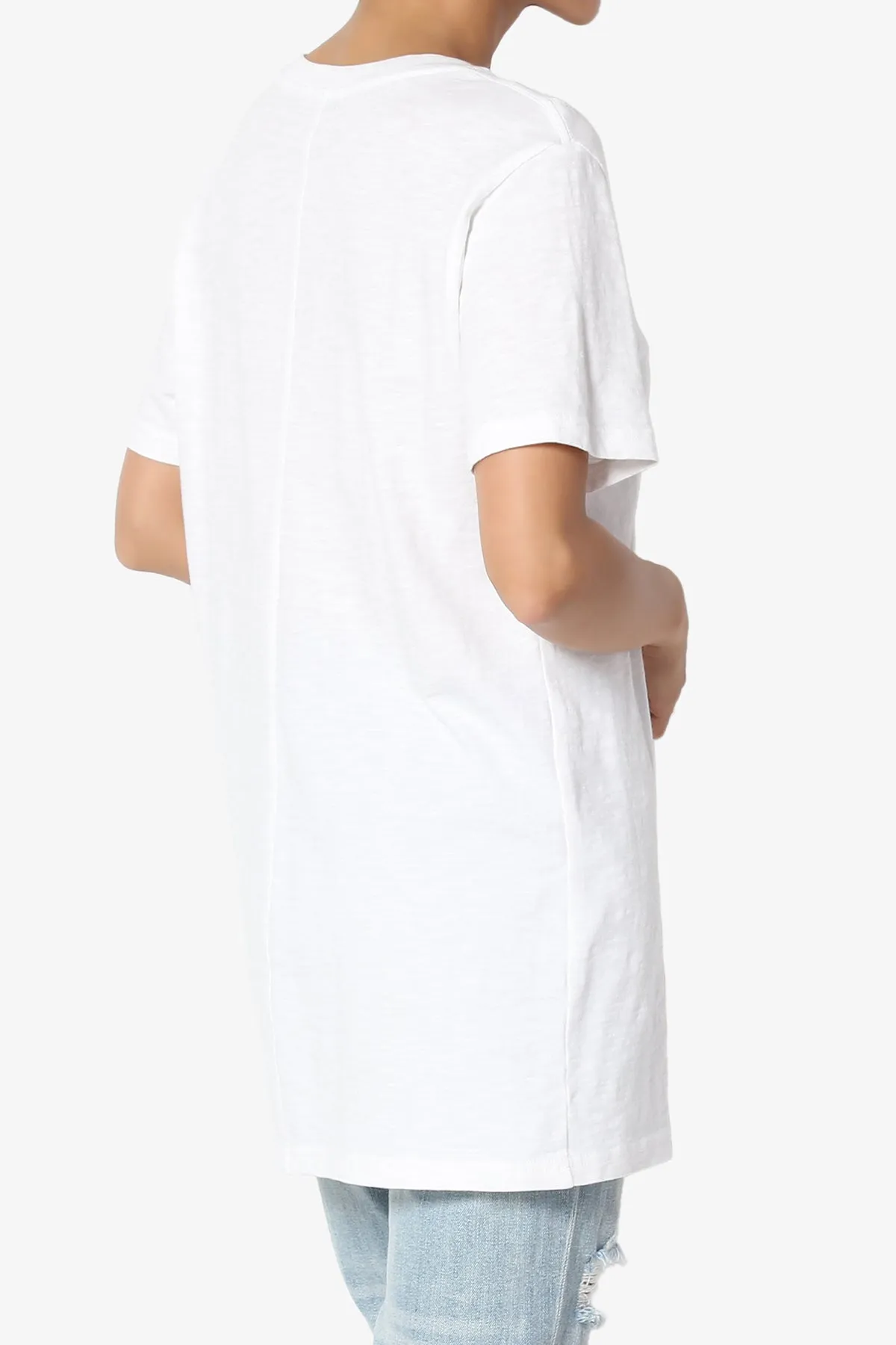 Enzia Floral Pocket Short Sleeve Tee