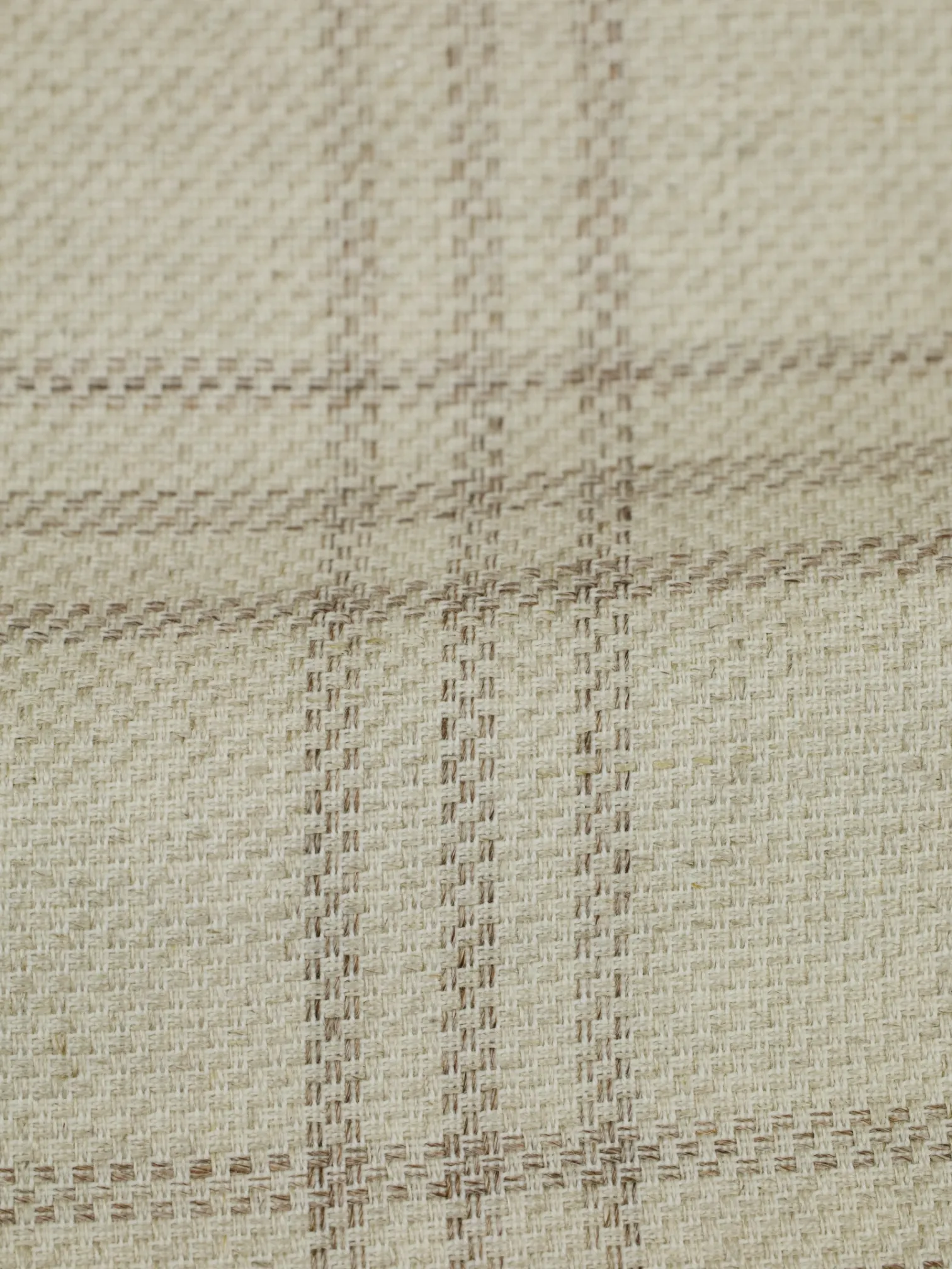 Etro Greige Cotton, Linen & Hemp Windowpane Jacket