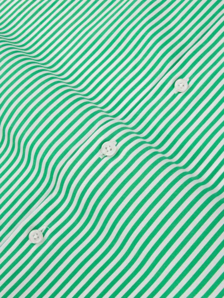 Extreme Cutaway Big Lime Green Stripes Shirt