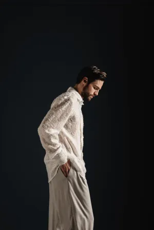Fete Sequined Shirt White