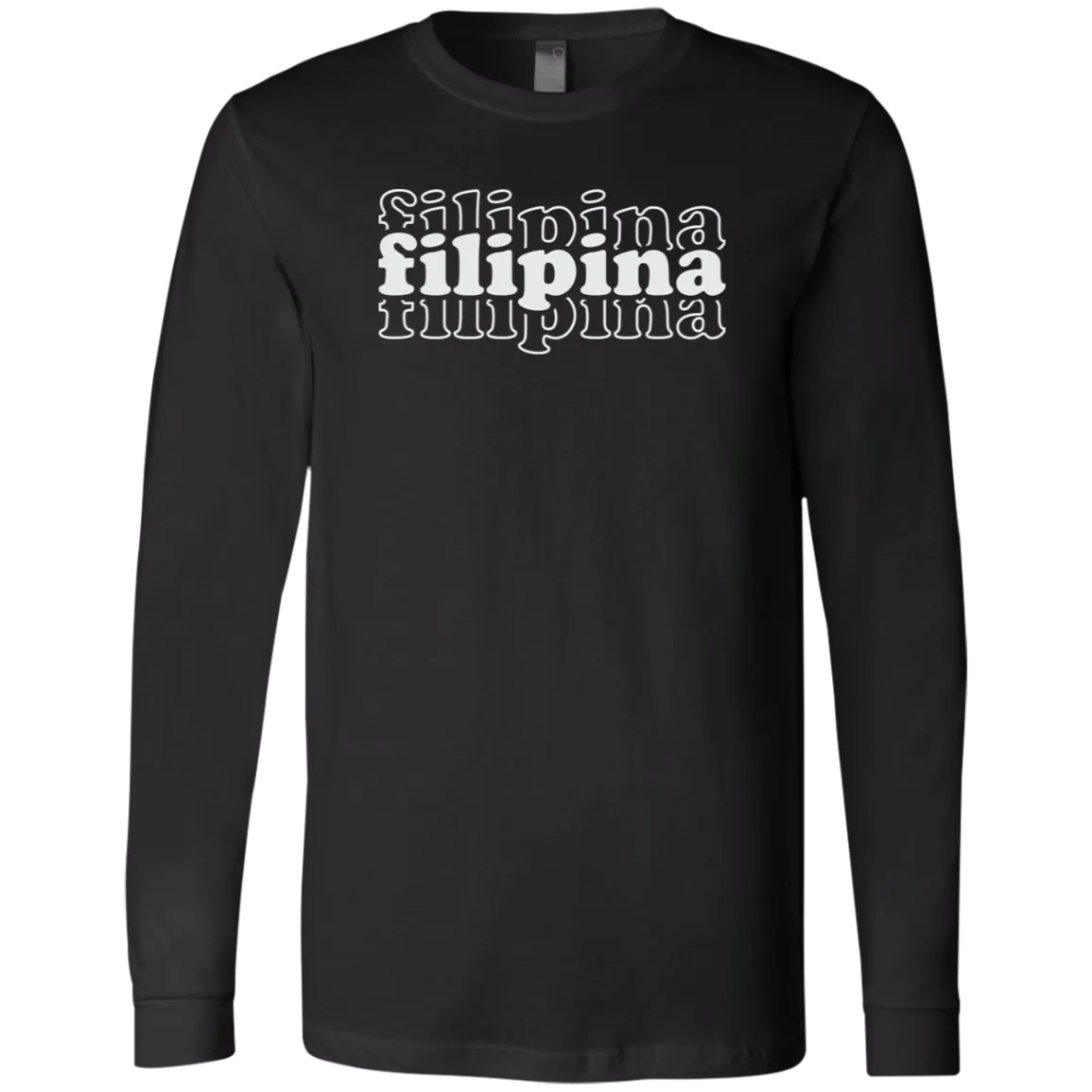Filipina Triple Unisex Jersey Long Sleeve T-Shirt