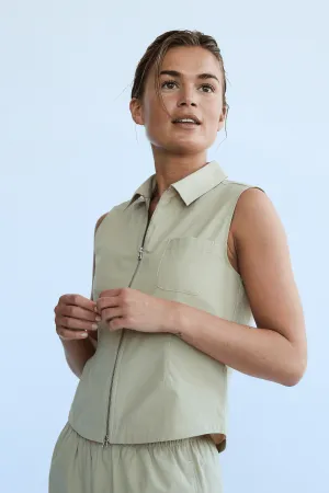FLORA1 ZIP WAISTCOAT