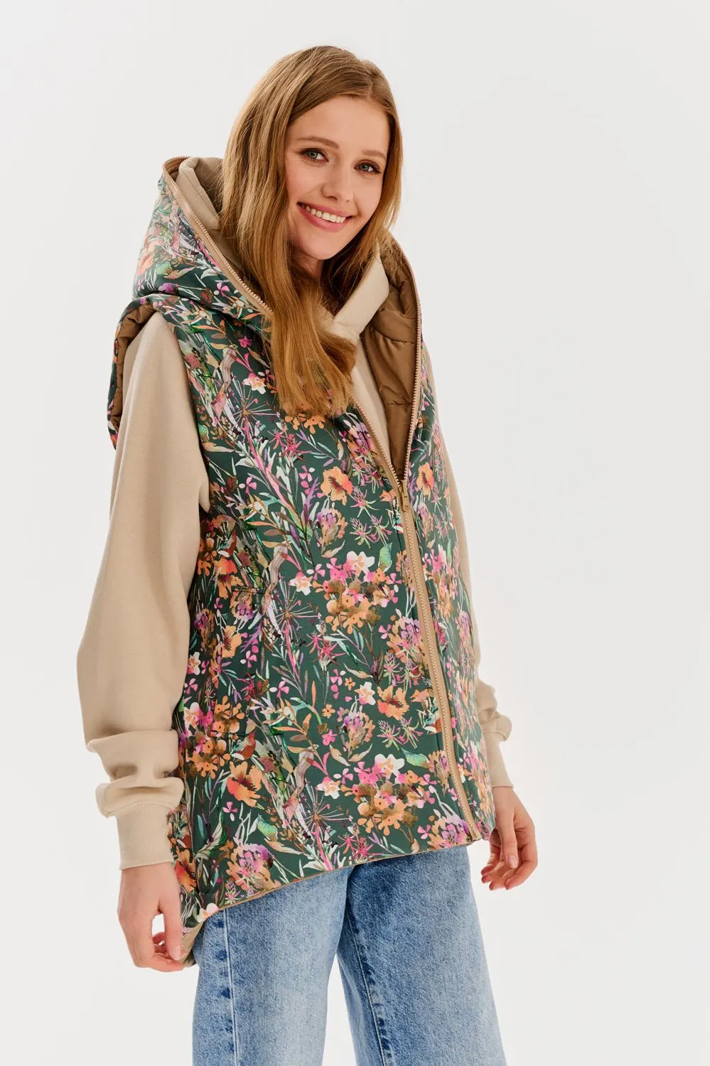 Flower Echo double-sided vest