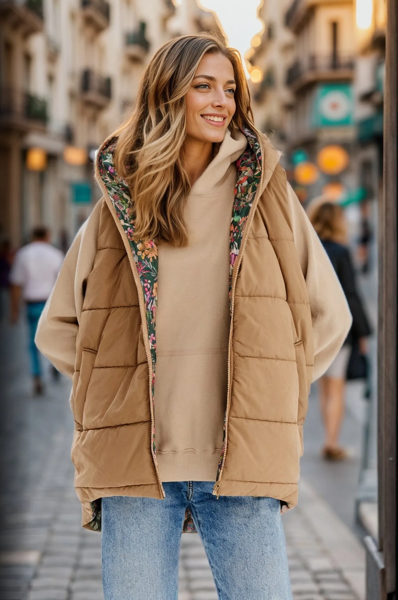 Flower Echo double-sided vest